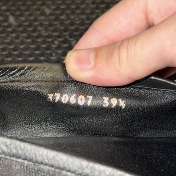 Gucci Horsebit Black Canvas Logo Designer Loafers Shoes Womens Size 39.5 (9.5) - Picture 10 of 11